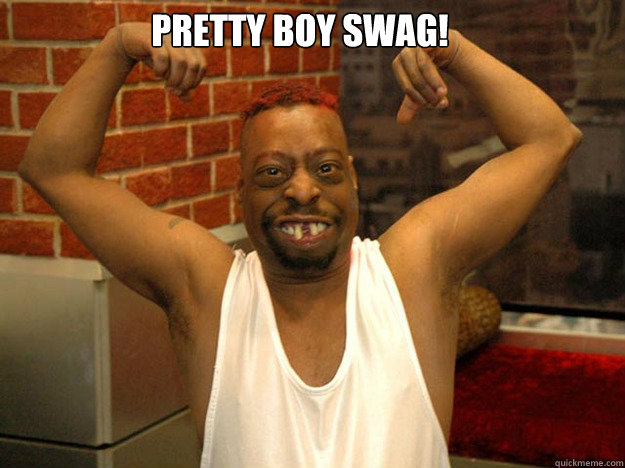 Pretty boy swag!  Handsome Black Man