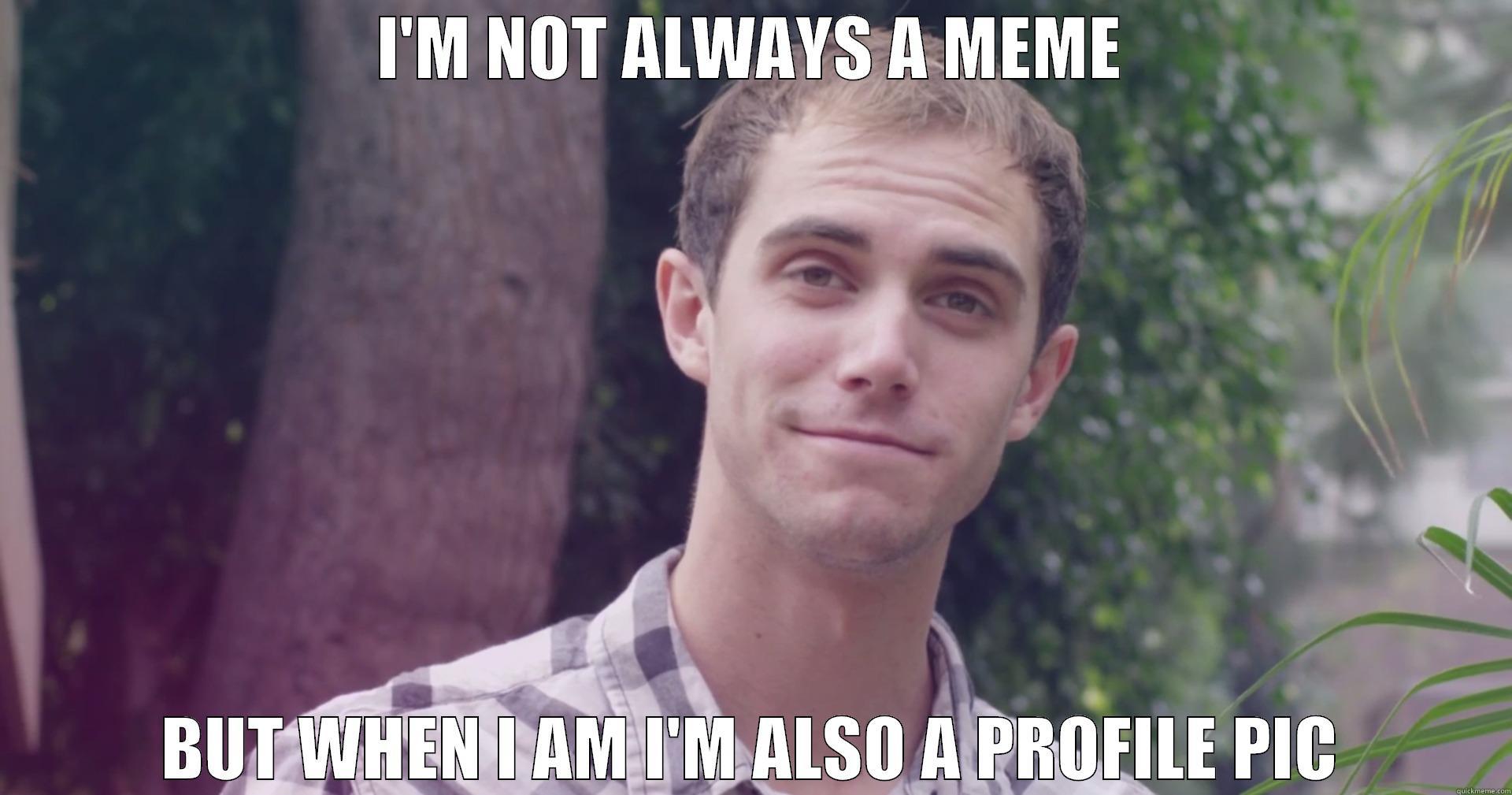 I'M NOT ALWAYS A MEME BUT WHEN I AM I'M ALSO A PROFILE PIC Misc