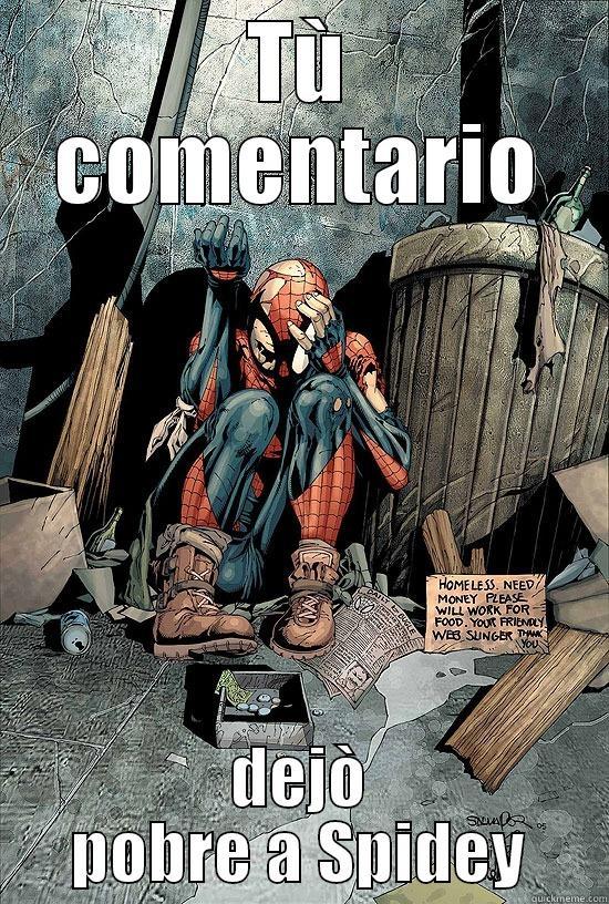 TÙ COMENTARIO DEJÒ POBRE A SPIDEY Misc