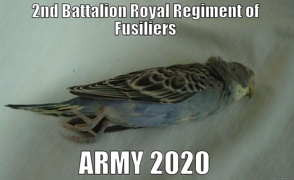 2nd Battalion Royal Regiment of Fusiliers - 2ND BATTALION ROYAL REGIMENT OF FUSILIERS ARMY 2020 Misc
