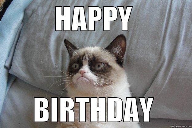 HAPPY BIRTHDAY Grumpy Cat