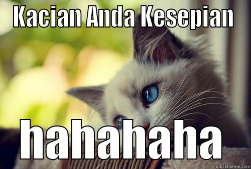 KACIAN ANDA KESEPIAN HAHAHAHA First World Problems Cat