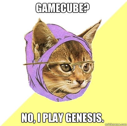 gamecube?
 no, i play genesis.  Hipster Kitty