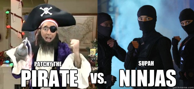 patchy the pirate supah ninjas vs.  Patchy Pirate vs Supah Ninjas