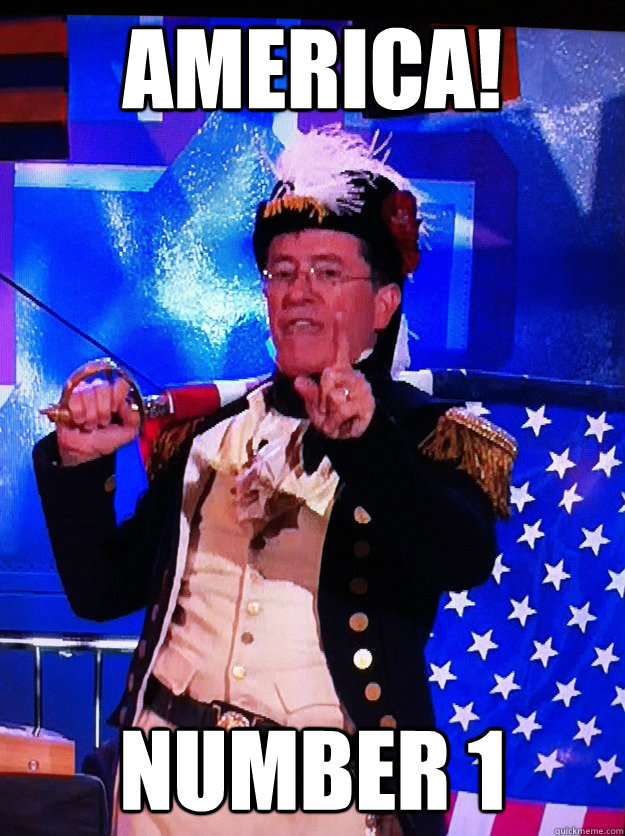 America! Number 1 - America! Number 1  Colbert Loves America