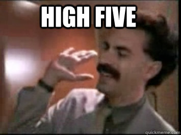 High Five   borat high five