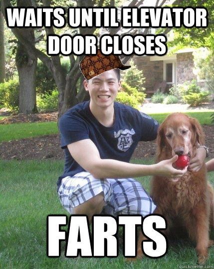 Waits until elevator door closes farts - Waits until elevator door closes farts  Misc