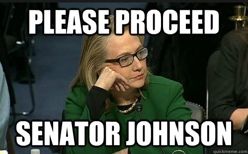 Please proceed Senator Johnson  