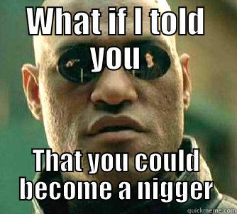 WHAT IF I TOLD YOU THAT YOU COULD BECOME A NIGGER Matrix Morpheus