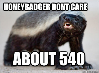 HONEYBADGER DONT CARE ABOUT 540 - HONEYBADGER DONT CARE ABOUT 540  Bad Ass Honey Badger