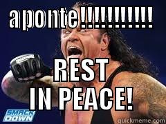 APONTE!!!!!!!!!!! REST IN PEACE! Misc