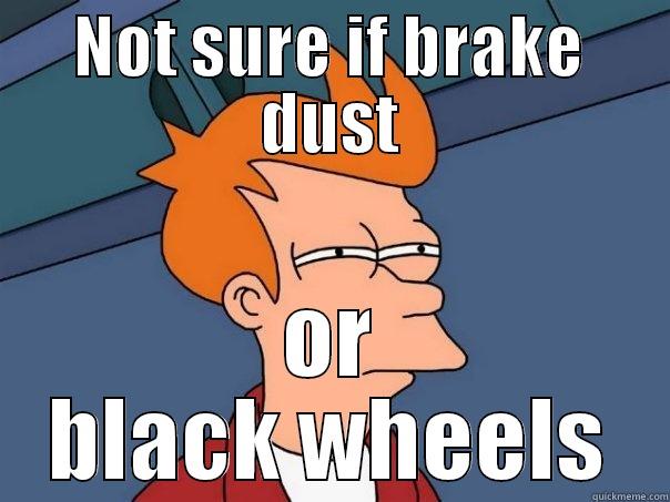 NOT SURE IF BRAKE DUST OR BLACK WHEELS Futurama Fry