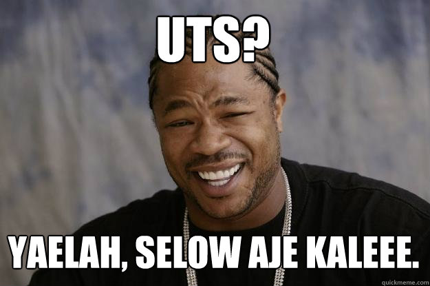 UTS? YAELAH, SELOW AJE KALEEE.  Xzibit meme