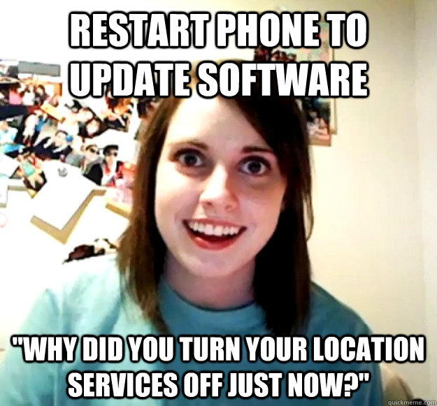 Restart phone to update software 