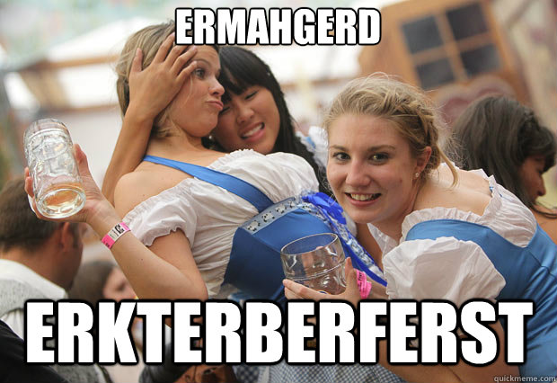 ermahgerd erkterberferst - ermahgerd erkterberferst  Oktoberfest Girl