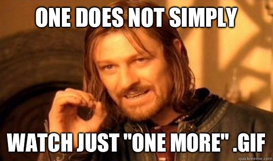 One Does Not Simply Watch just 