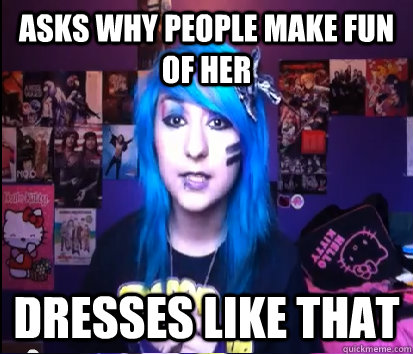 Asks why people make fun of her Dresses like that - Asks why people make fun of her Dresses like that  BOTDF Fan..