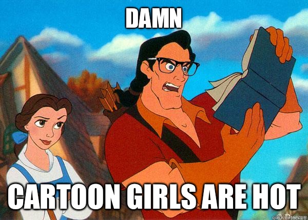 Damn Cartoon girls are hot  Hipster Gaston