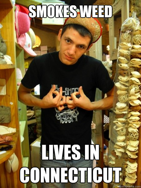 smokes weed lives in connecticut  Gang sign kid