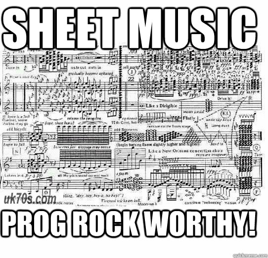 sheet music prog rock worthy! - sheet music prog rock worthy!  sheet music progressive prog rock worthy!