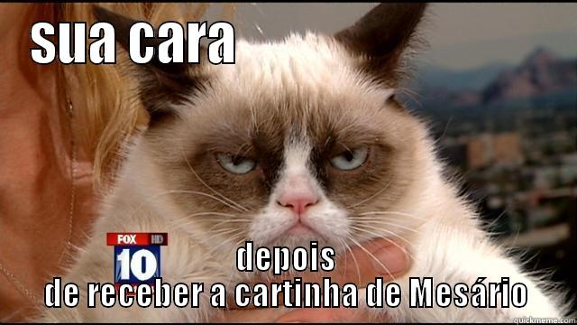 SUA CARA                               DEPOIS DE RECEBER A CARTINHA DE MESÁRIO Misc