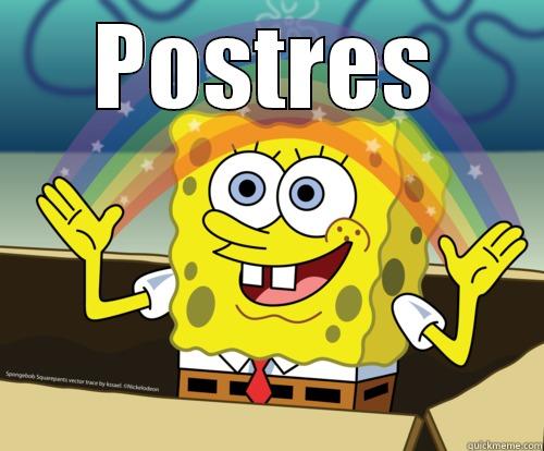 Postres!!!! everywhere - POSTRES  Spongebob rainbow