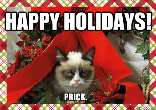 Happy Holidays! prick.  merry christmas