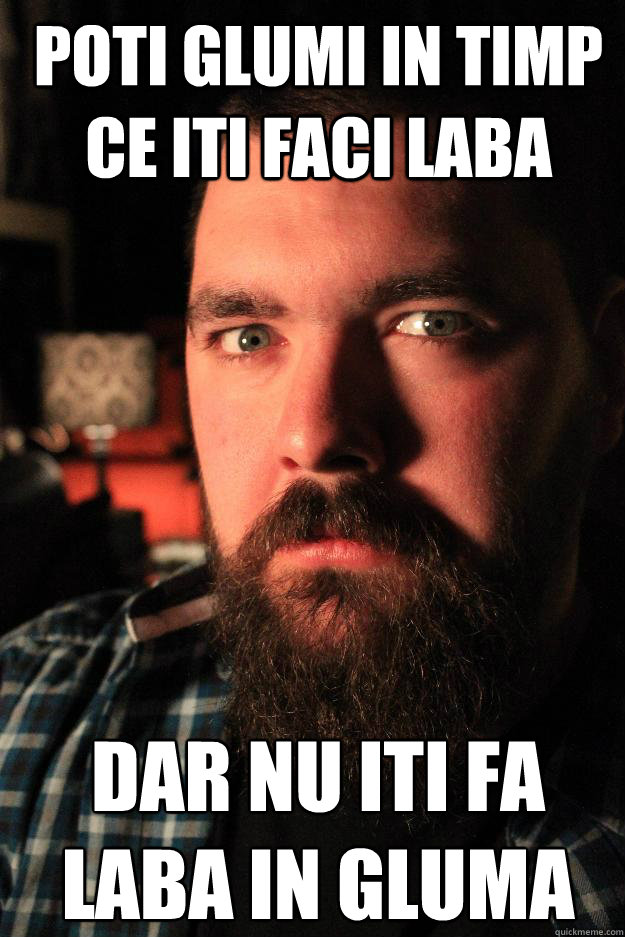 Poti glumi in timp ce iti faci laba dar nu iti fa laba in gluma   Dating Site Murderer