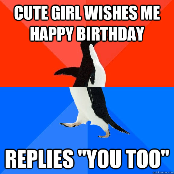 Cute girl wishes me Happy Birthday Replies 