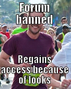 FORUM BANNED REGAINS ACCESS BECAUSE OF LOOKS Ridiculously photogenic guy