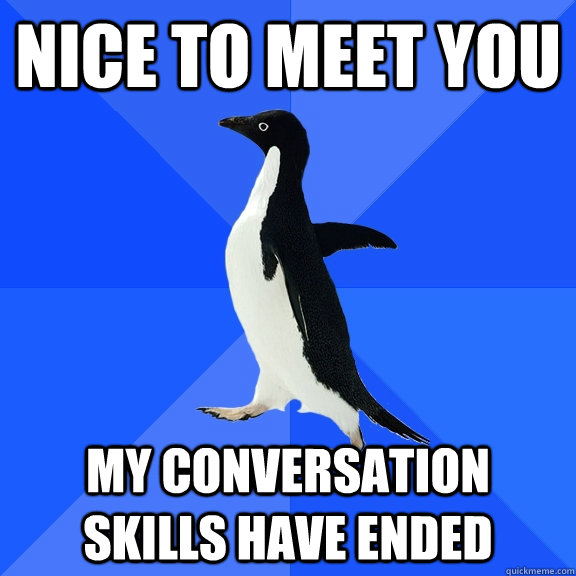 Nice to meet you my conversation skills have ended - Nice to meet you my conversation skills have ended  Misc