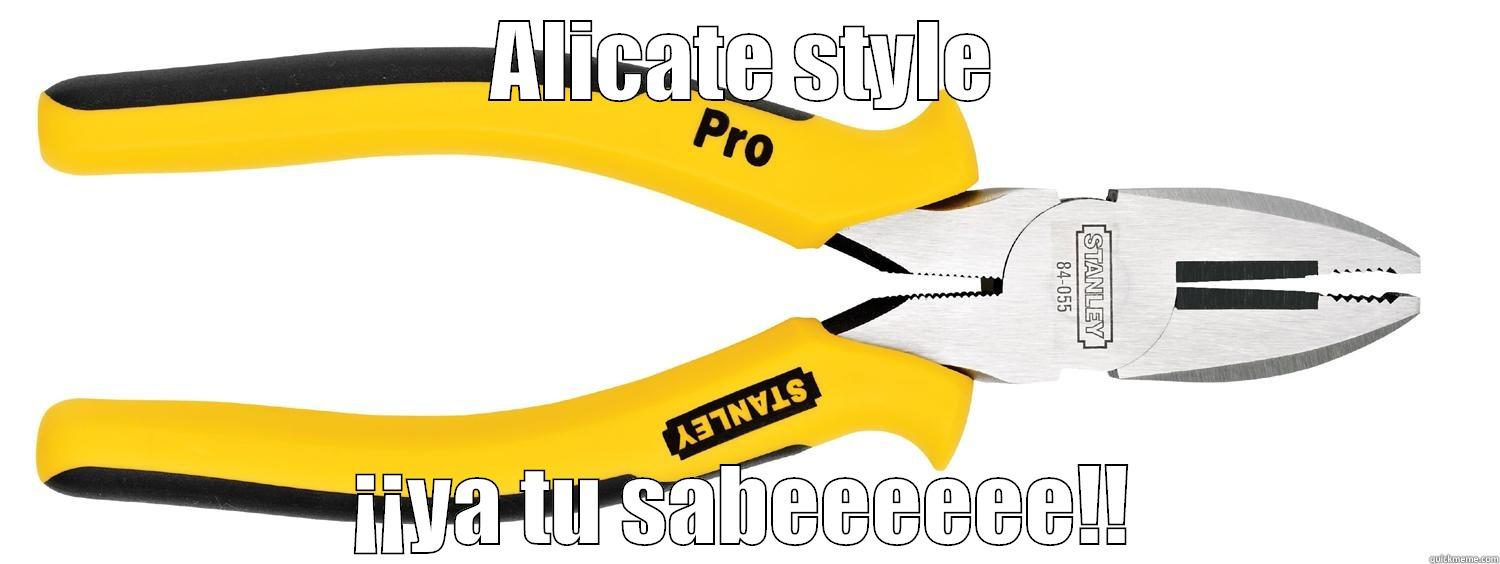 ALICATE STYLE ¡¡YA TU SABEEEEEE!! Misc