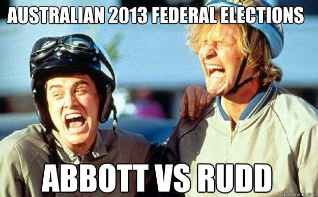 Australian 2013 Federal Elections Abbott Vs Rudd  Dumb and Dumber
