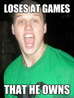 Loses at games that he owns - Loses at games that he owns  Wikipedia Guy