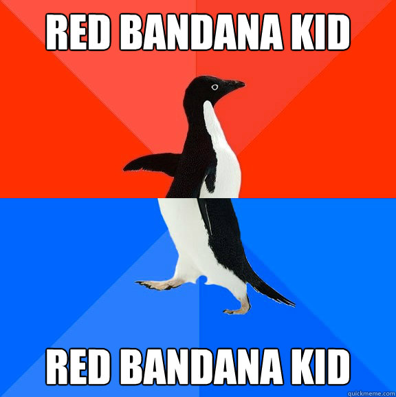 red bandana kid red bandana kid  Socially Awesome Awkward Penguin