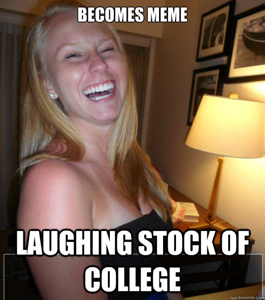 becomes meme laughing stock of college  
