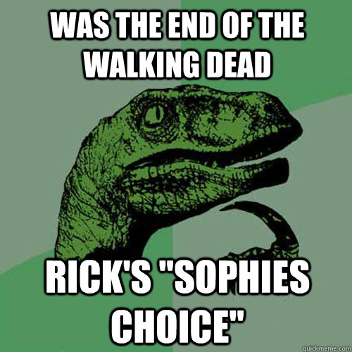 Was the end of the walking dead rick's 
