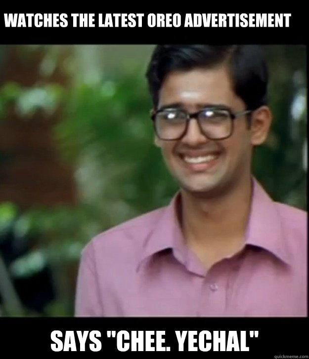 Watches the latest oreo advertisement Says 