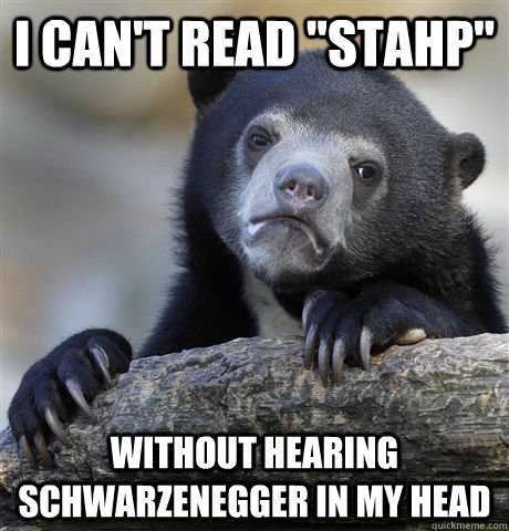 I can't read 