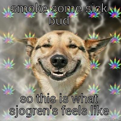 SMOKE SOME SICK BUD SO THIS IS WHAT SJOGREN'S FEELS LIKE Stoner Dog