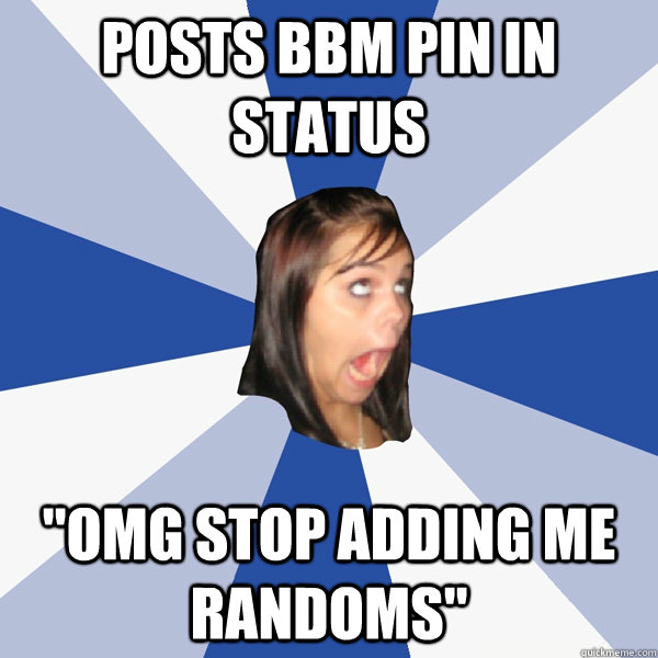 Posts BBM pin in status 