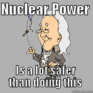 NUCLEAR POWER  IS A LOT SAFER THAN DOING THIS Misc