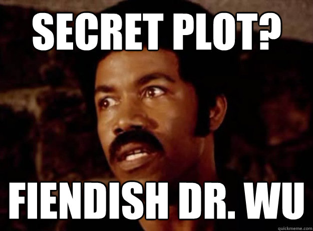 secret plot? fiendish dr. wu  