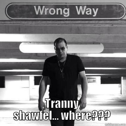  TRANNY SHAWFEL... WHERE??? Misc
