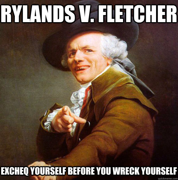 Rylands v. Fletcher Excheq yourself before you wreck yourself  Joseph Decreux