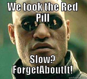 WE TOOK THE RED PILL SLOW? FORGETABOUTIT! Matrix Morpheus