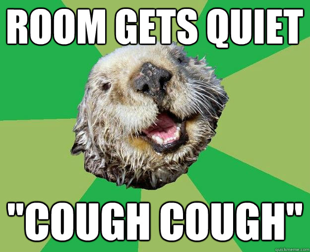 Room gets quiet 