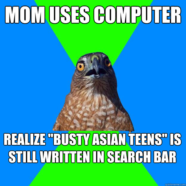 Mom uses computer Realize 