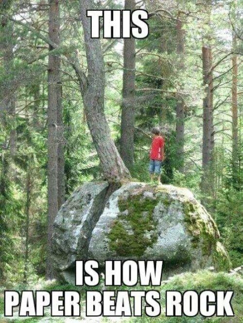 Paper beats rock - Misc - quickmeme.