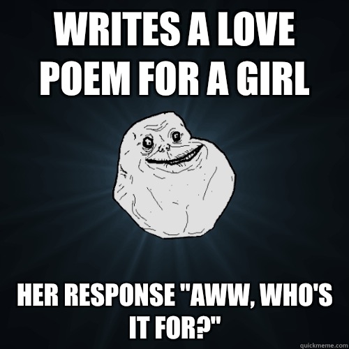 Writes a love poem for a girl her response 
